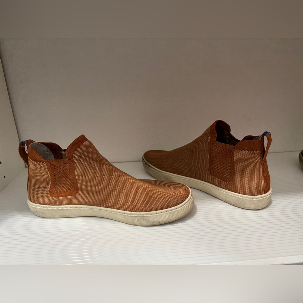 Rothy's women’s Tan Slip-On booties